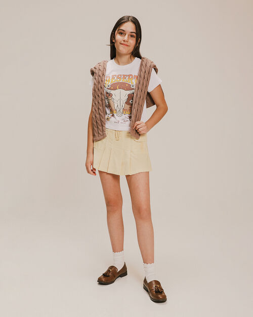 Playera Manga Corta Estampada